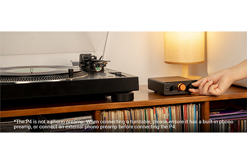 Fosi Audio P4 Pre Amplifier (3x RCA) - Lifestyle