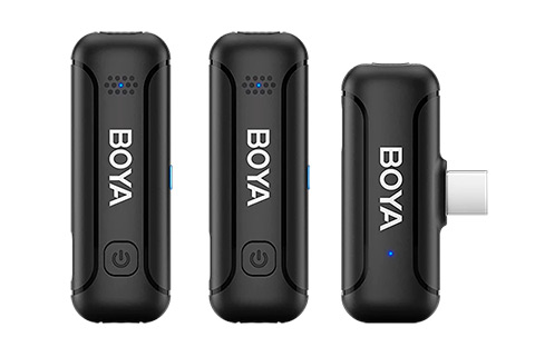 Wireless 2.4GHz Microphone x2, with charging case