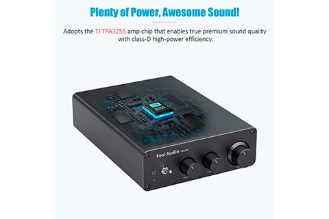 Fosi Audio TB10D Stereo Amplifier (>2x 300W, 4 Ohm)