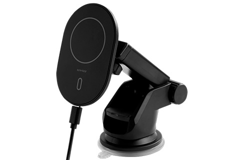 Wireless Car Charger, Apple Magnet, Two Holders