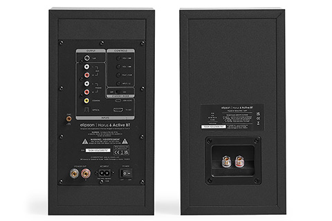 Elipson Horus 6B BT Bookshelf Speakers (HDMI ARC) - Back