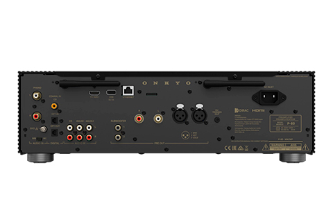Onkyo Icon P-80 Pre Amplifier - Black - Back