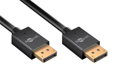 Slim DisplayPort 2.1 cable (8K@120 Hz, 40 Gbit/s)