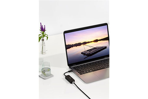 USB-C Ethernet Adapter - Lifestyle