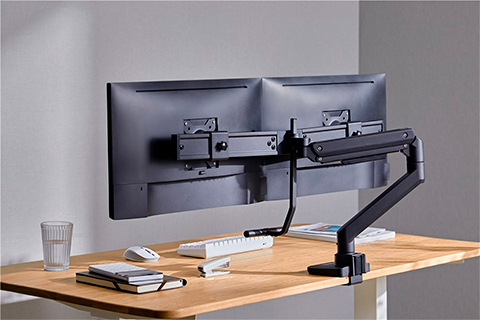 Dual Monitor Mount for Office - Lifestyle
