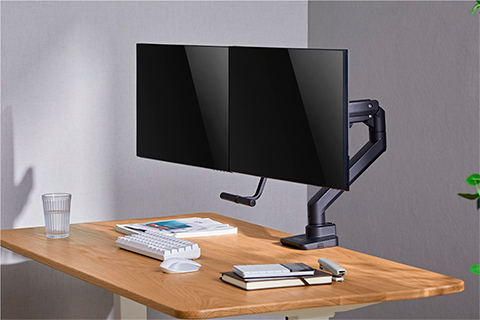 Dual Monitor Mount for Office - Lifestyle