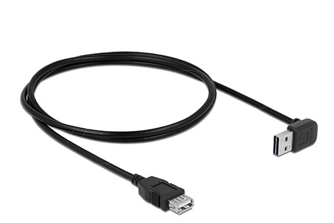 DeLOCK USB 2.0 forlængerkabel med vinkel (USB 2.0 Han - hun)