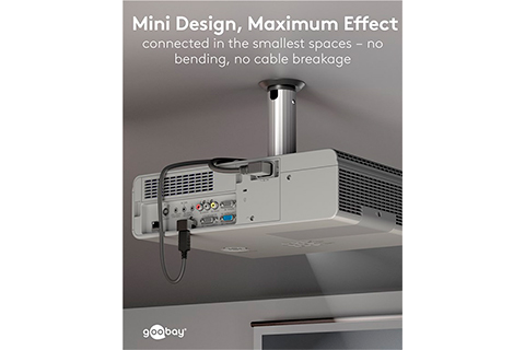 DisplayPort angled coupler, Down, 90° - Lifestyle