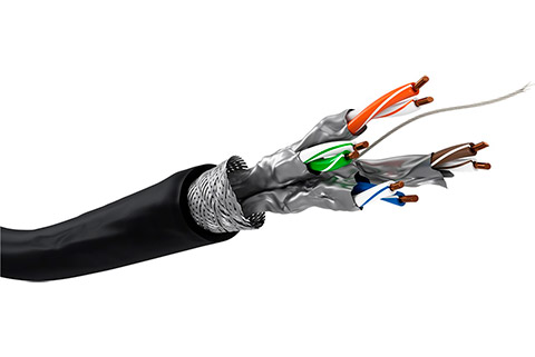 CAT 7 Outdoor Network Cable, S/FTP (PiMF) - Black, 305 meter