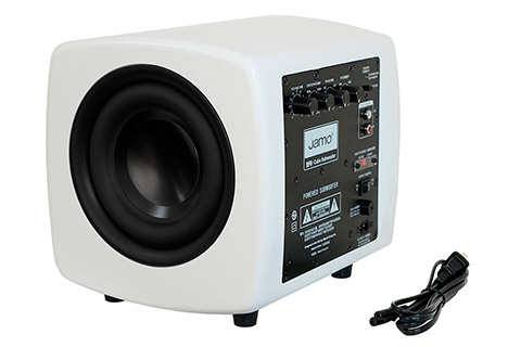 Jamo Cube Subwoofer - White - Back