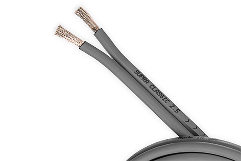 SUPRA Classic 2.5 speaker cable | Anthracite gray (2x2,5 mm², CU)