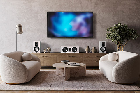 Magnat Signature Center Pro II compact center speaker - White - Lifestyle