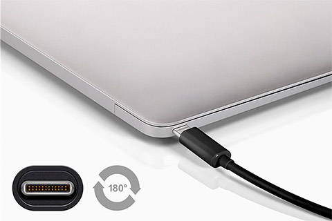 USB 2.0 cable (USB C - Mini B)  l  0,5 meter