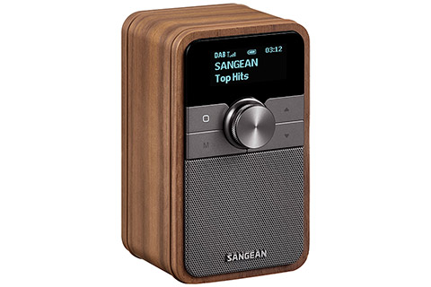 Rechargeable portable radio with Bluetooth - Walnut