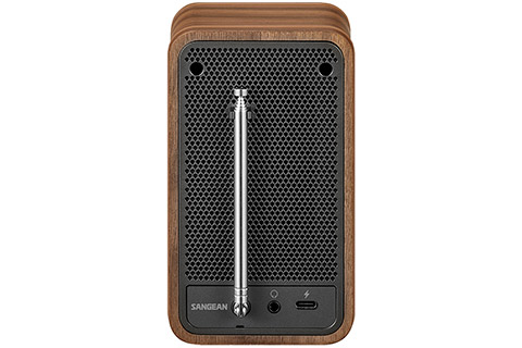 Sangean Rechargeable portable radio with Bluetooth - Walnut