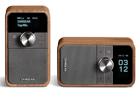 Sangean Rechargeable portable radio with Bluetooth - Walnut