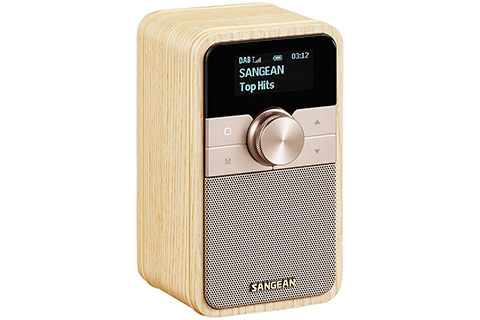 Sangean Rechargeable portable radio with Bluetooth - Light Oak