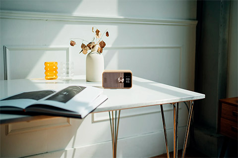 Sangean Rechargeable portable radio with Bluetooth - Light Oak - Lifestyle