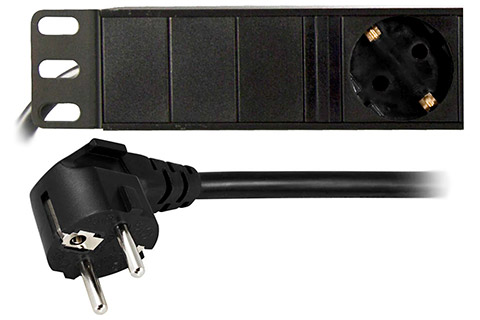 Power plug l 2m (6x CEE 7/3)