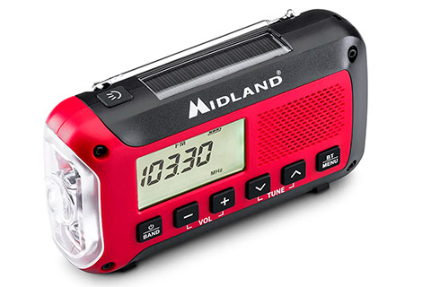 ER250BT FM/AM Emergency radio with flashlight (2.600 mAh)