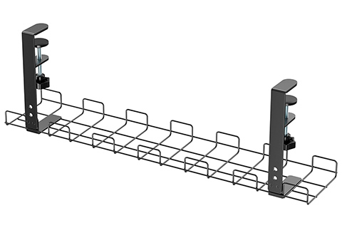 Cable management grid for under-desk mounting (60cm) - Black