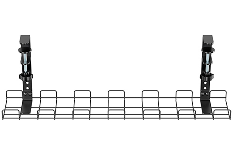 Cable management grid for under-desk mounting (60cm) - Black