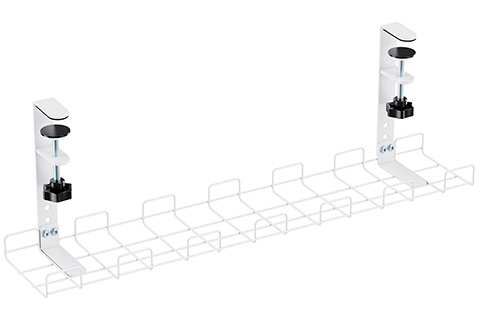 Cable management grid for under-desk mounting (60cm) - White