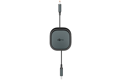 Self-Retracting USB-C Cable - Black