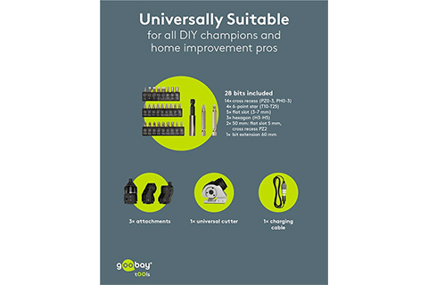 4-in-1 Mini Cordless Screwdriver Set - 35 Pcs - Lifestyle