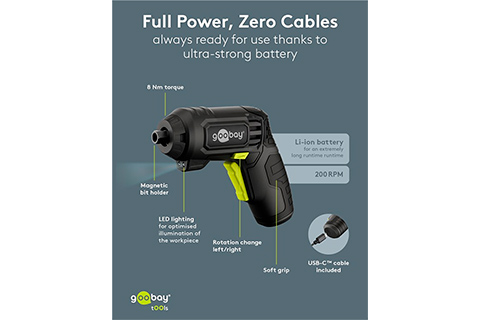 4-in-1 Mini Cordless Screwdriver Set - 35 Pcs - Lifestyle