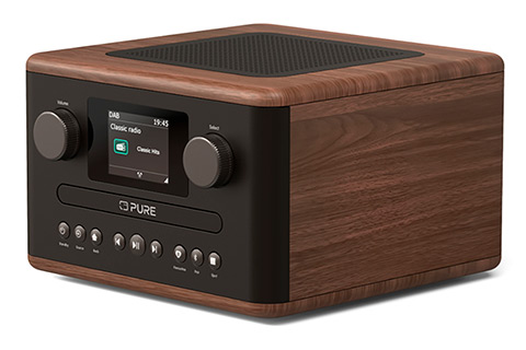 Pure Classic C-D4 FM/DAB+/ BT Radio with CD player - Walnut