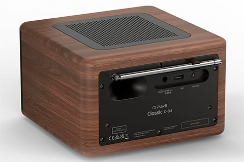 Pure Classic C-D4 FM/DAB+/ BT Radio with CD player - Walnut