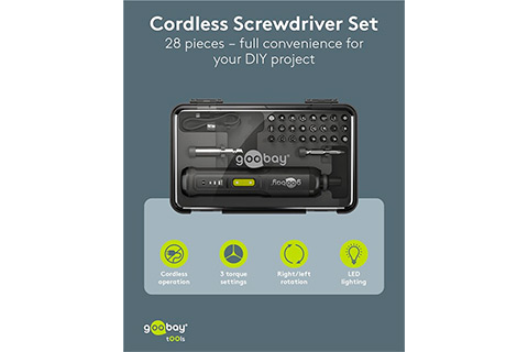 Mini Cordless Screwdriver Set - 28 Pcs