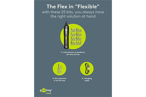 Mini Cordless Screwdriver Set - 28 Pcs