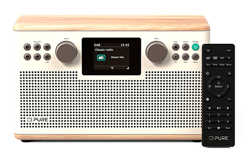 Classic H6 FM/DAB+ Radio with Bluetooth - White Oak