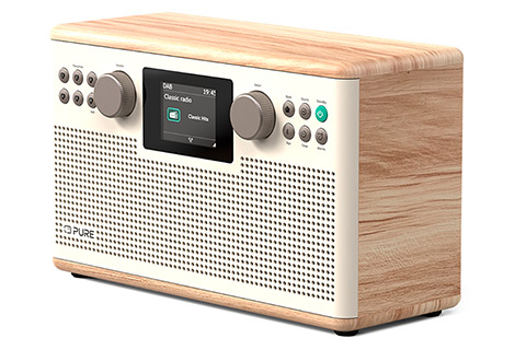 Pure Classic H6 FM/DAB+ Radio with Bluetooth - White Oak