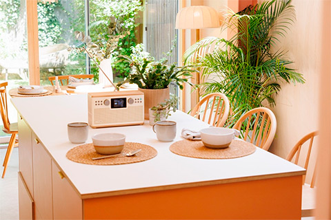 Pure Classic H6 FM/DAB+ Radio with Bluetooth - White Oak - Lifestyle