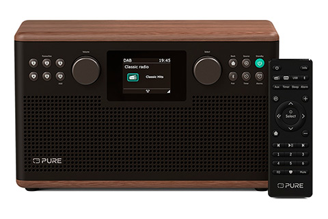 Pure Classic H6 FM/DAB+ Radio with Bluetooth - Walnut