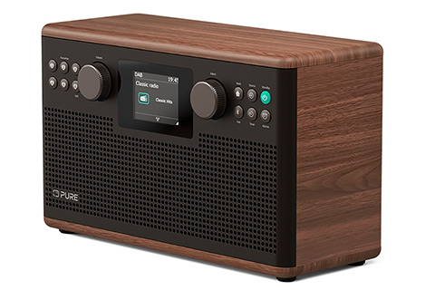 Pure Classic H6 FM/DAB+ Radio with Bluetooth - Walnut