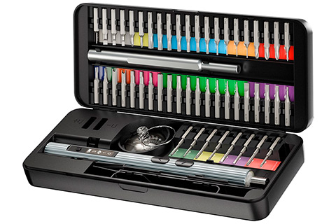 58-in-1 Electric Screwdriver with 50-Piece Precision Bit Set