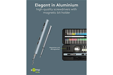 58-in-1 Electric Screwdriver with 50-Piece Precision Bit Set