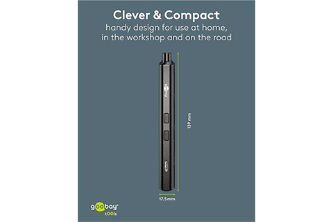 Electric Screwdriver with 20-Piece Precision Bit Set