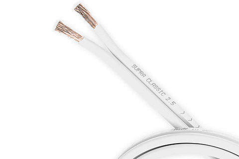 Classic Speaker cable, white
