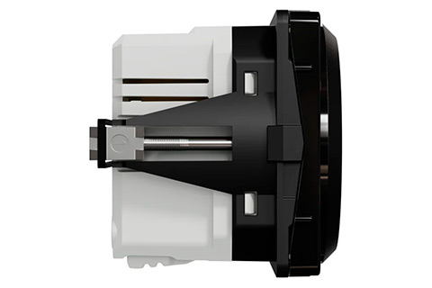 LK One Dual USB Charger Type C+C (21W / 2.3A) - Black - Side