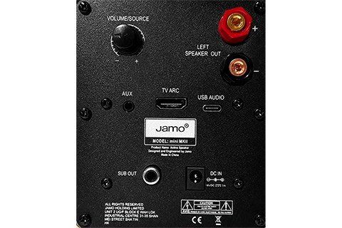 Jamo Mini MK 2 Compact Active Speakers (BT - HDMI) - Back