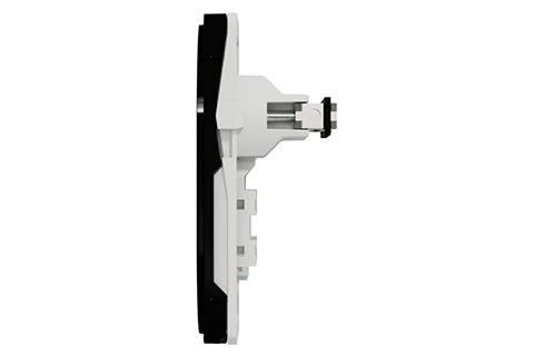 One Actassi/Keystone Double Outlet RJ45, 1.5 Module - Black