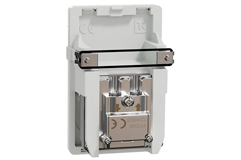 LK Antenna outlet loop-through box, TV/R, 1.5 module - White