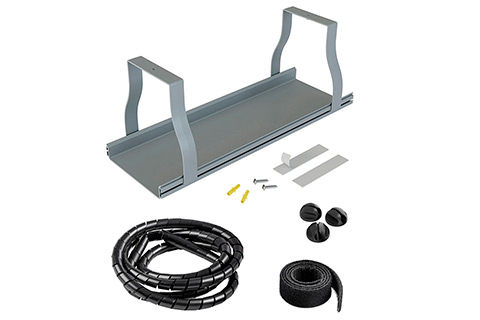 Cable Organizer Set Desk l Grey