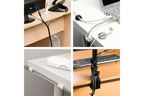 D-Line Cable Organizer Set Desk l Black