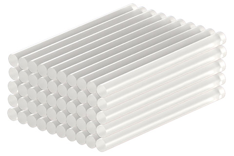 Hot Glue Gun Advanced incl. 50 Glue Sticks, Alu champagne